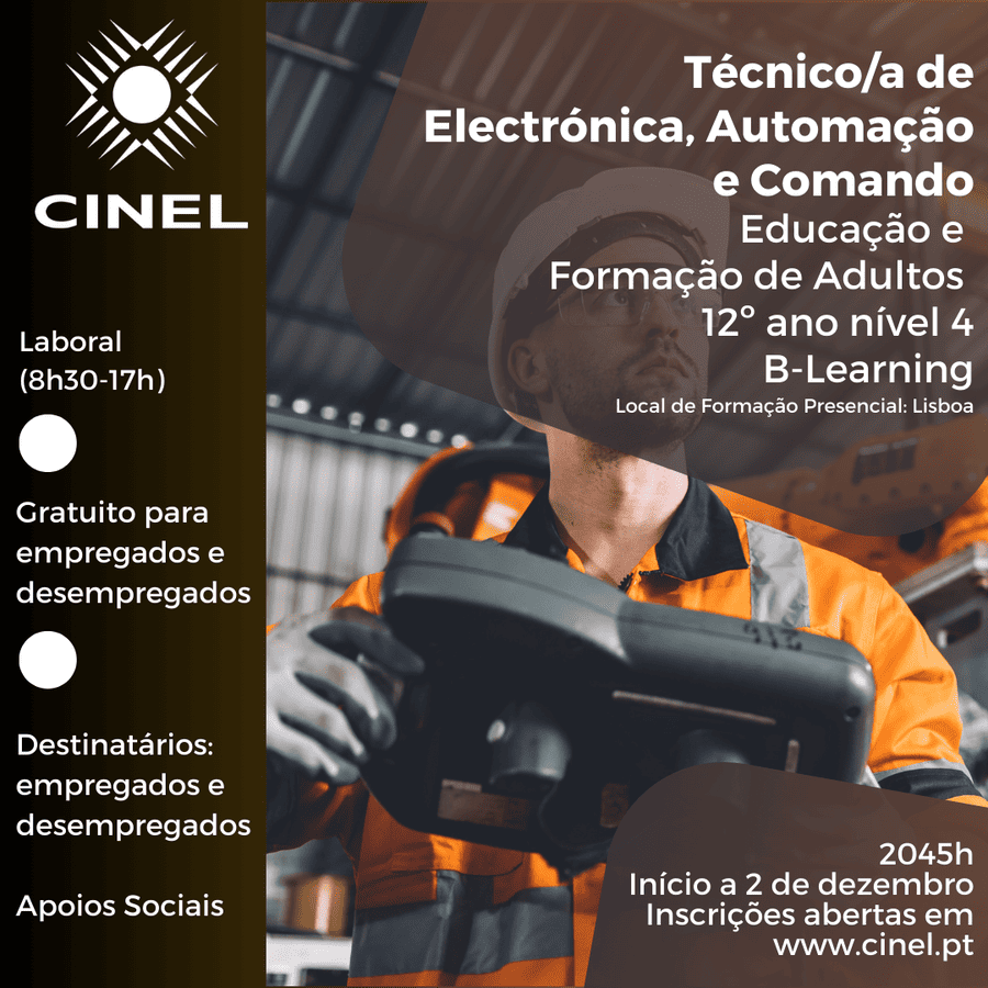 Técnico/a de Electrónica, Automação e Comando (EFA N4)