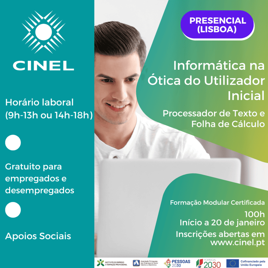 Informática na Ótica do Utilizador Inicial - Proc. Texto e Folha Cálculo