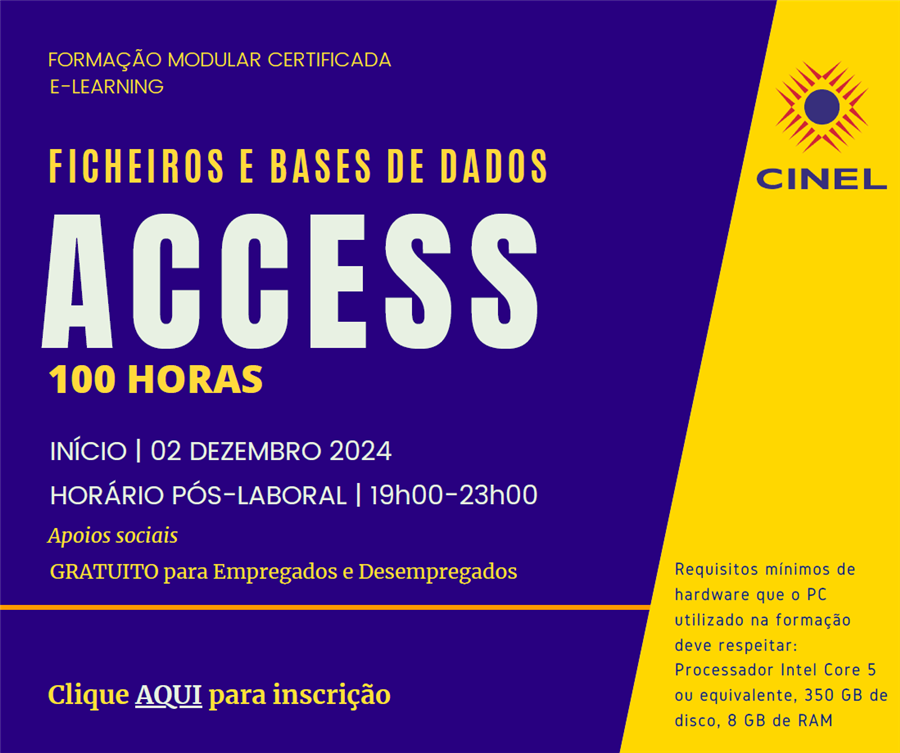 Ficheiros e base de dados Access